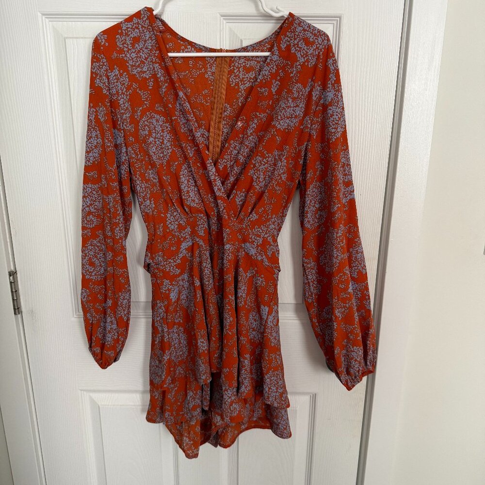 Orange Floor Romper